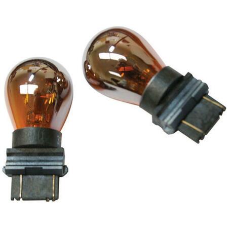 IPCW Colored Bulb-Platinum Series 3157 Waffle Mount Chrome- Amber CWB-3157CA